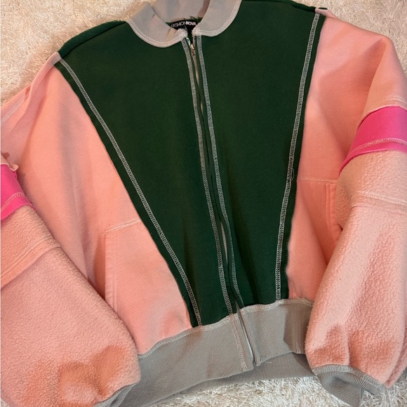 Colorblock Zip-Up Jacket - Picture 1 of 1